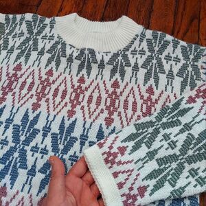 🔥VTG 80's Season Ticket Pastel Sweater🔥